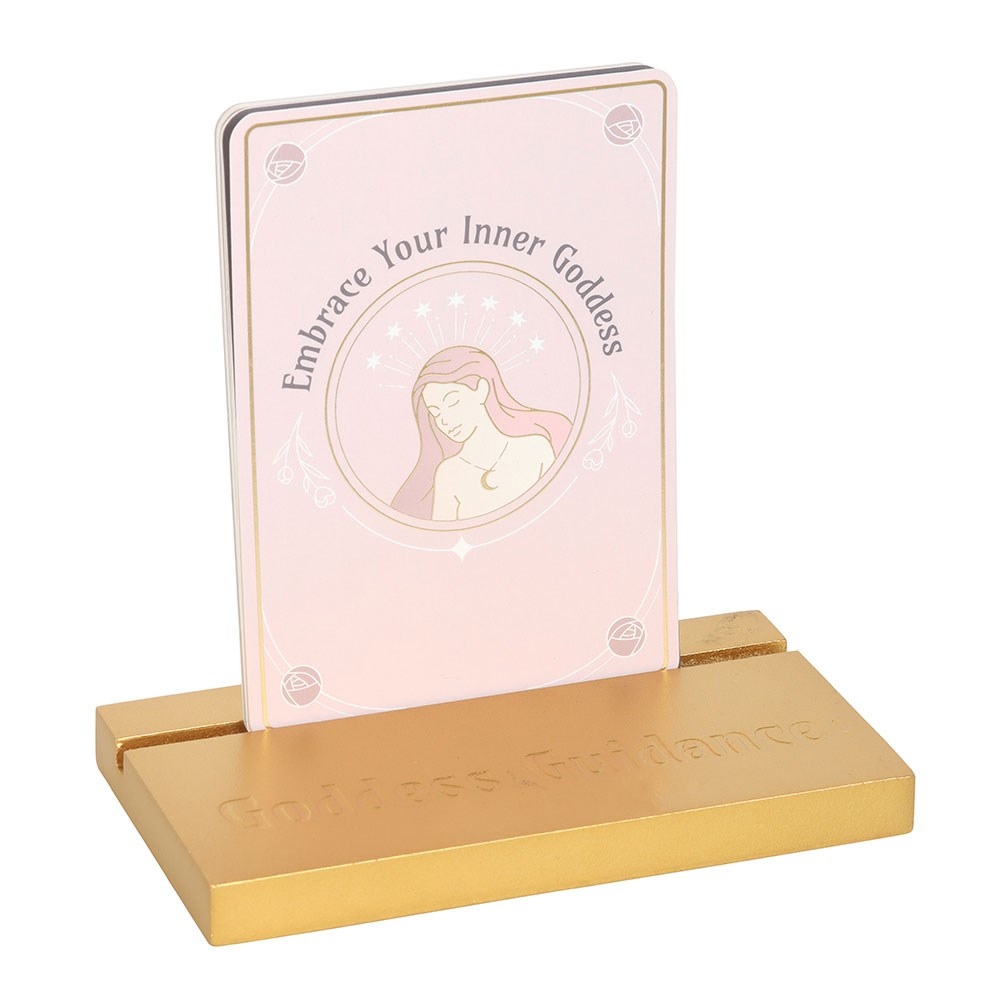Something Different - Goddess Energy Affirmation Cards with Wooden Stand Card stand - Multicolours